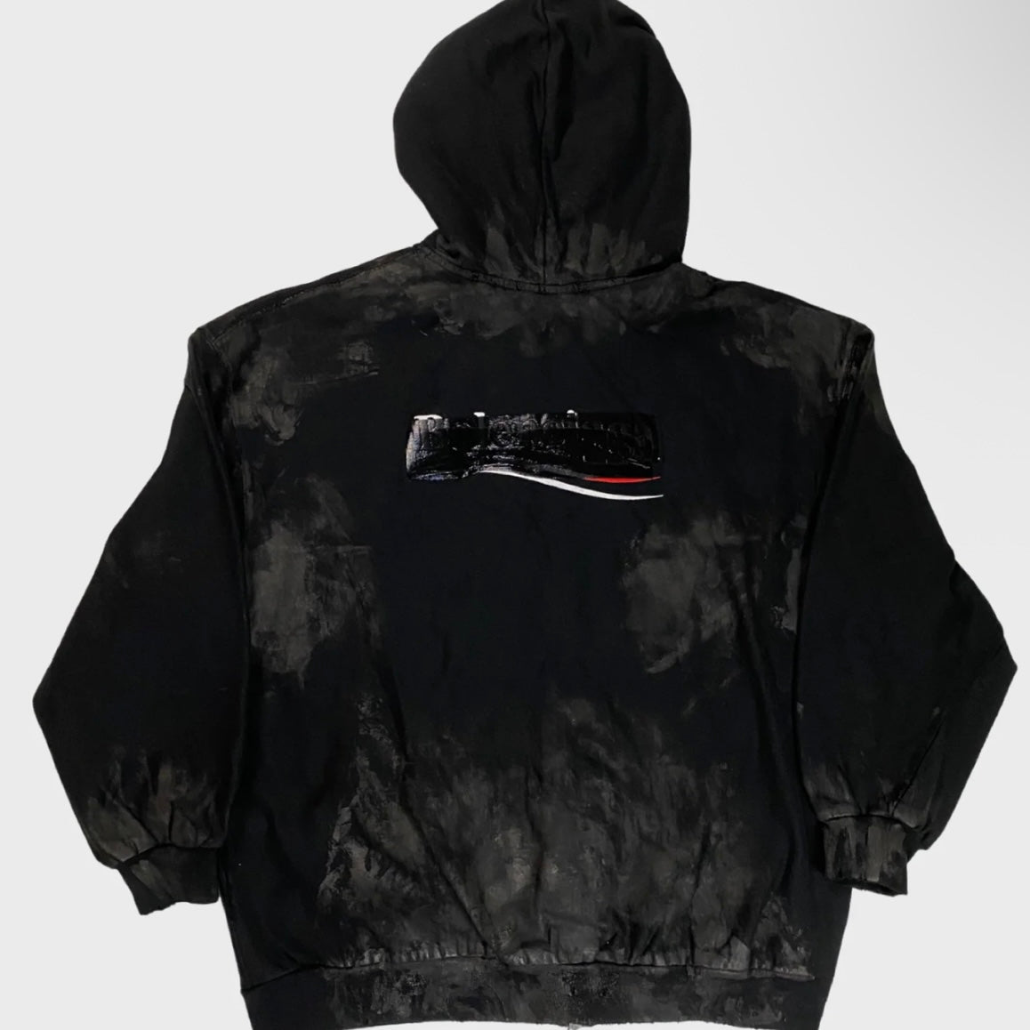 Balenciaga Gaffer Hoodie Mud Wash Zip Up