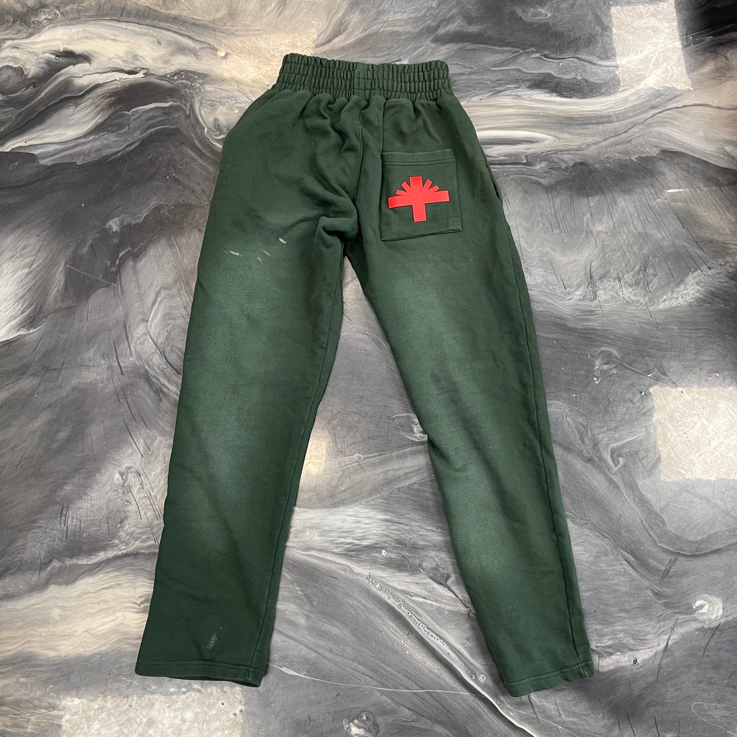 Vertabrae Green & Red Sweatpants