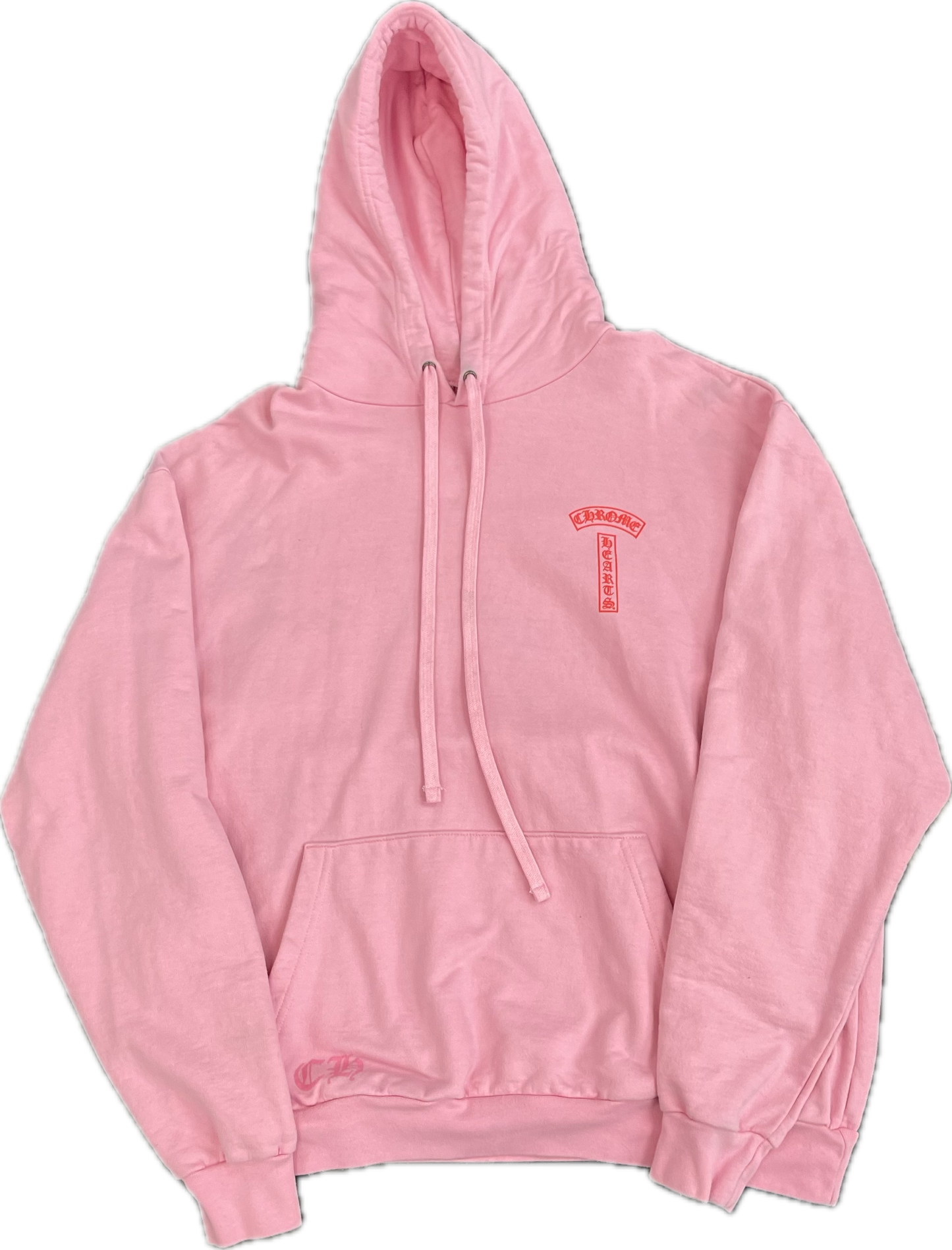 Chrome Hearts T Bar Script Hoodie Pink/Red