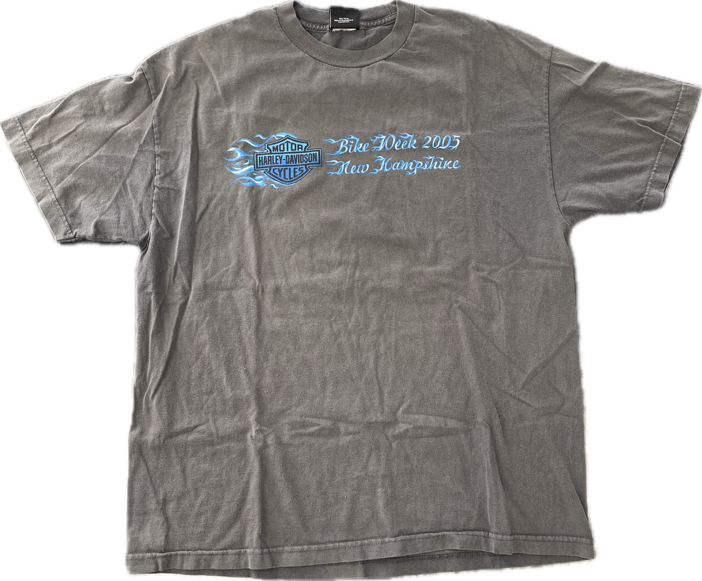 Vintage Harley Davidson Colorado Blue Flame T-Shirt