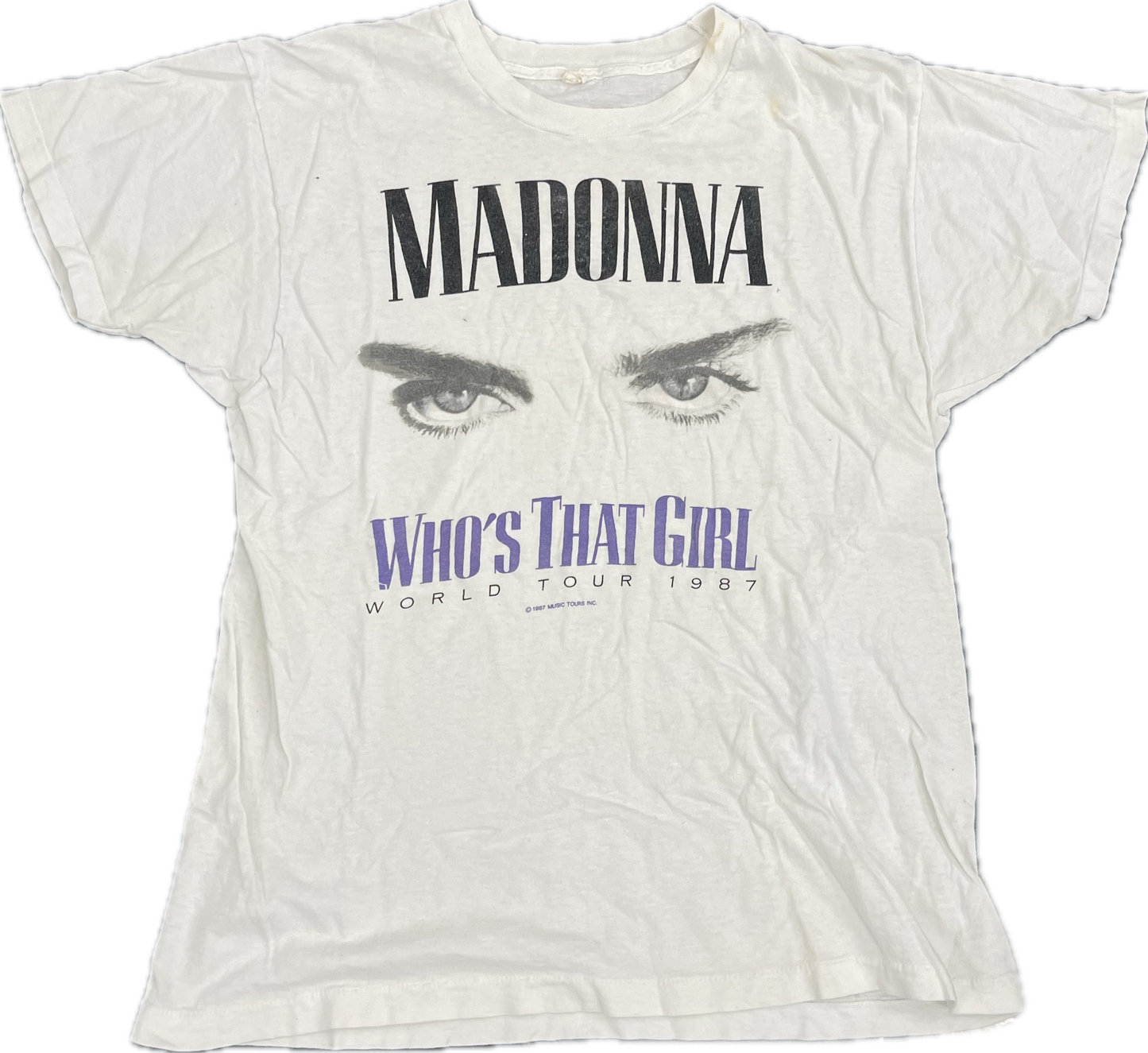 Vintage Madonna 1987 “Who’s That Girl” T-Shirt