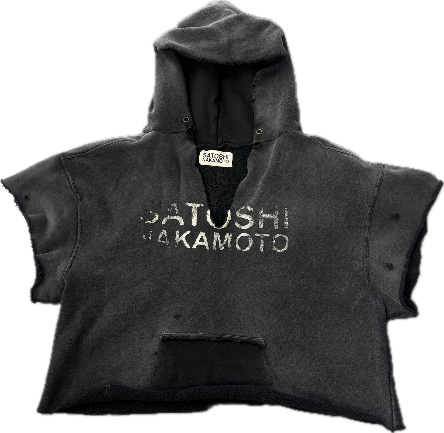 Satoshi Nakamoto Cut Off Hoodie