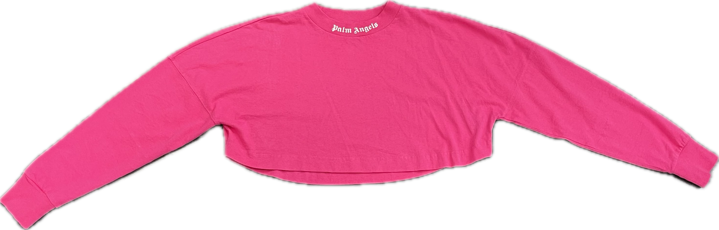 Palm Angels Pink Cropped Longsleeve
