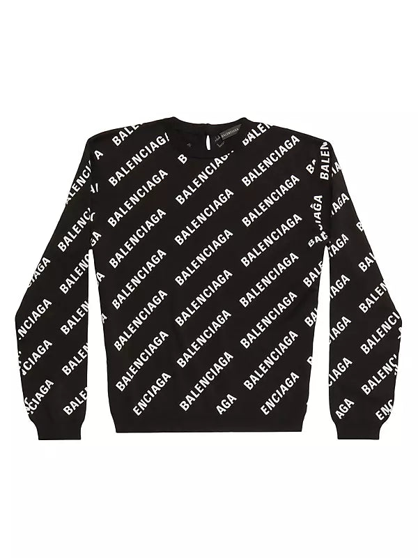 Balenciaga Puff Ink Print Sweater