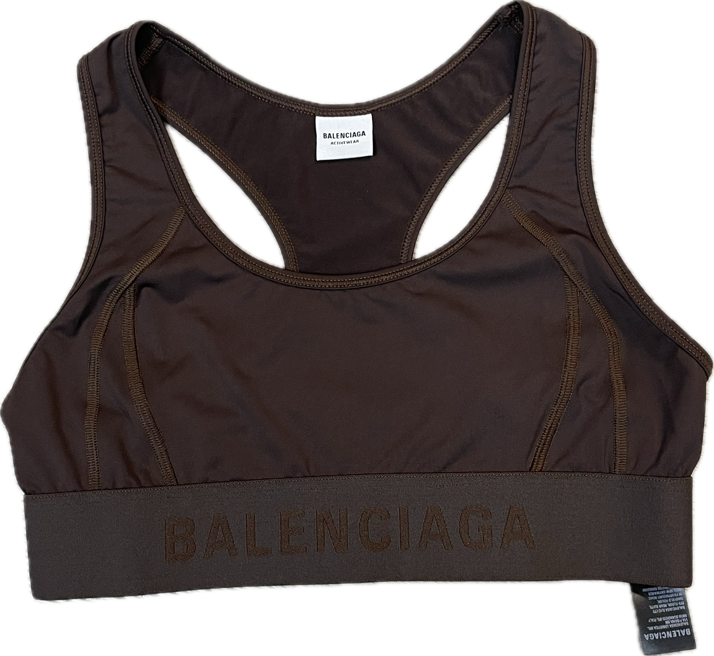 Balenciaga Sports Bra Brown