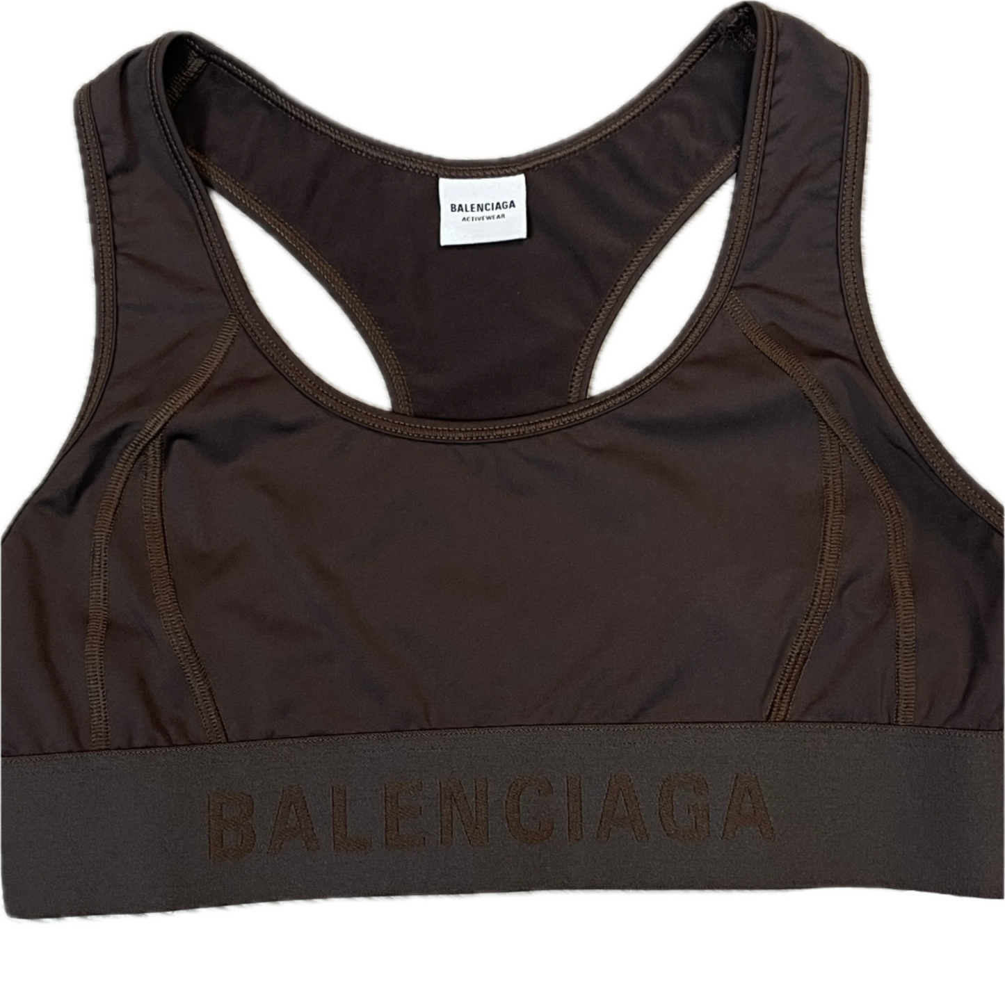 Balenciaga Sports Bra Brown