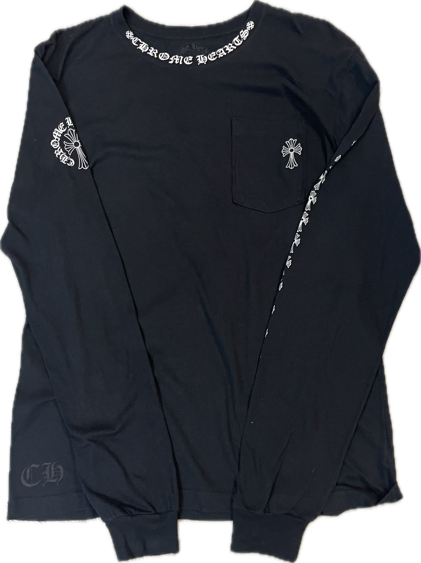 Chrome Hearts Neck Logo Long Sleeve Black