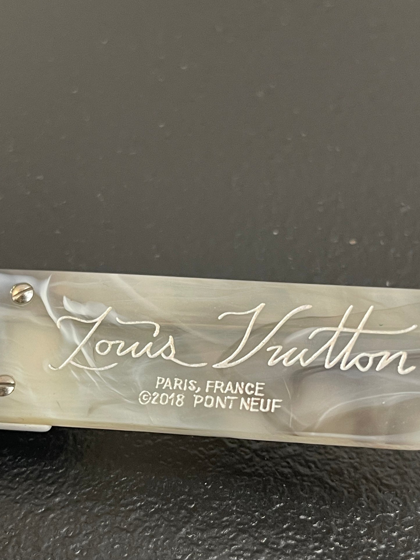 Louis Vuitton Acetate Montgomery Millionaire Marble Sunglasses