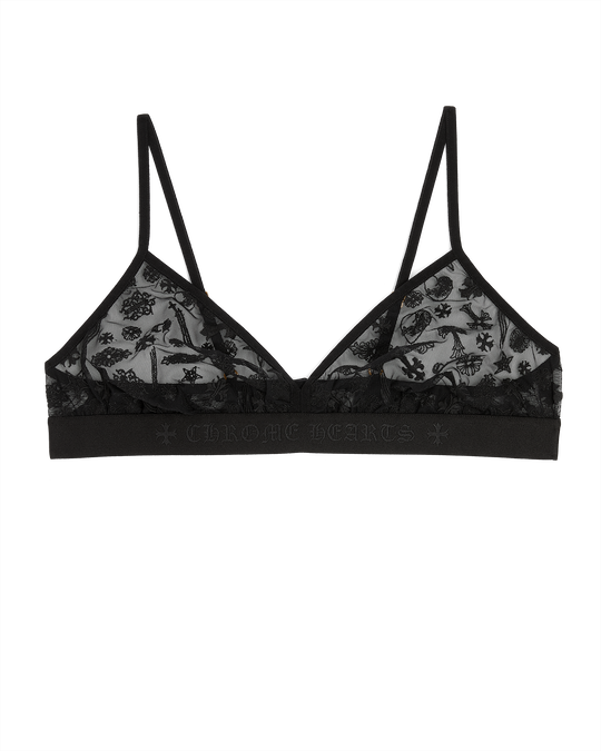Chrome Hearts Triangle Lace Bra