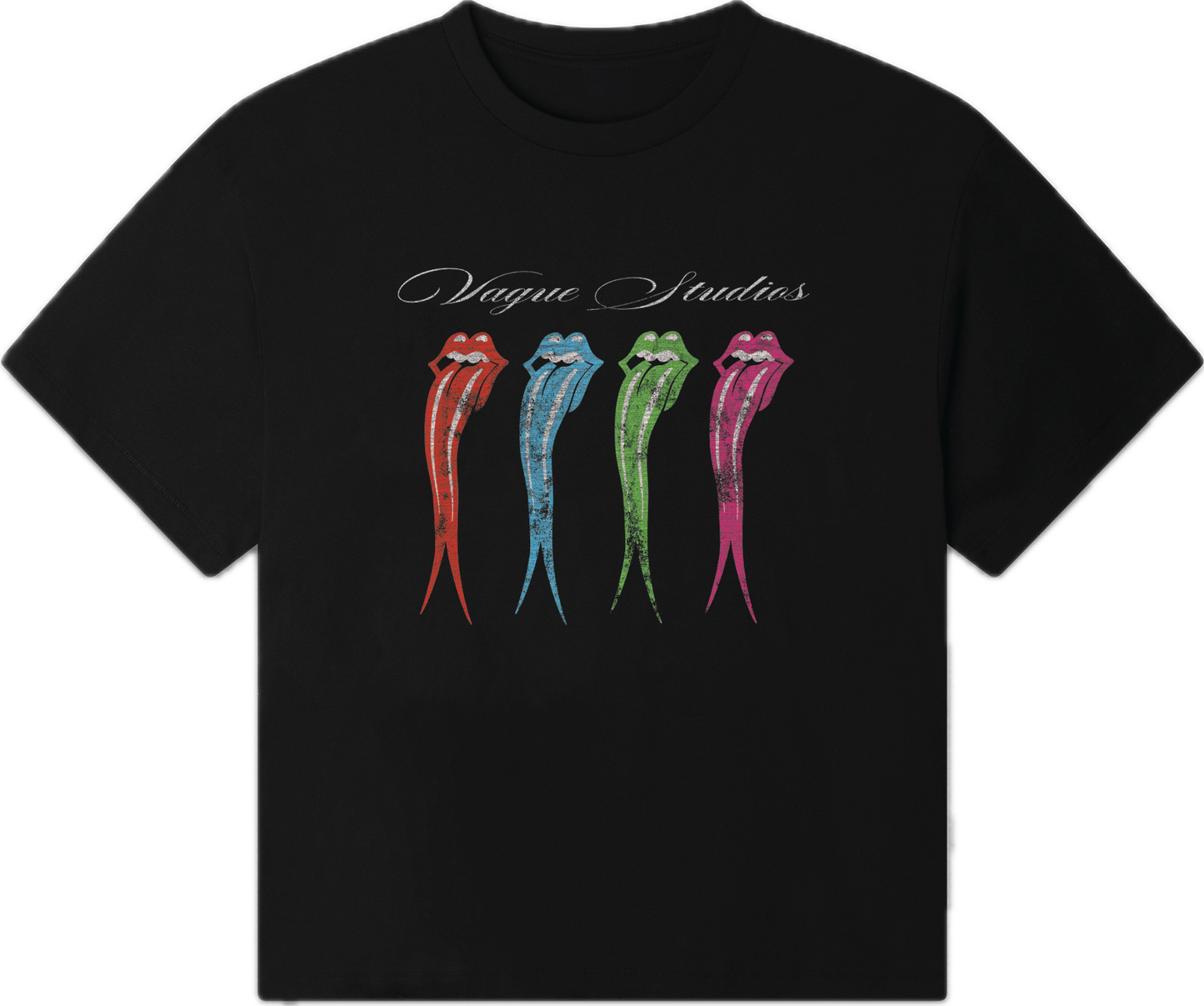 Vague Rolling T-Shirt Black