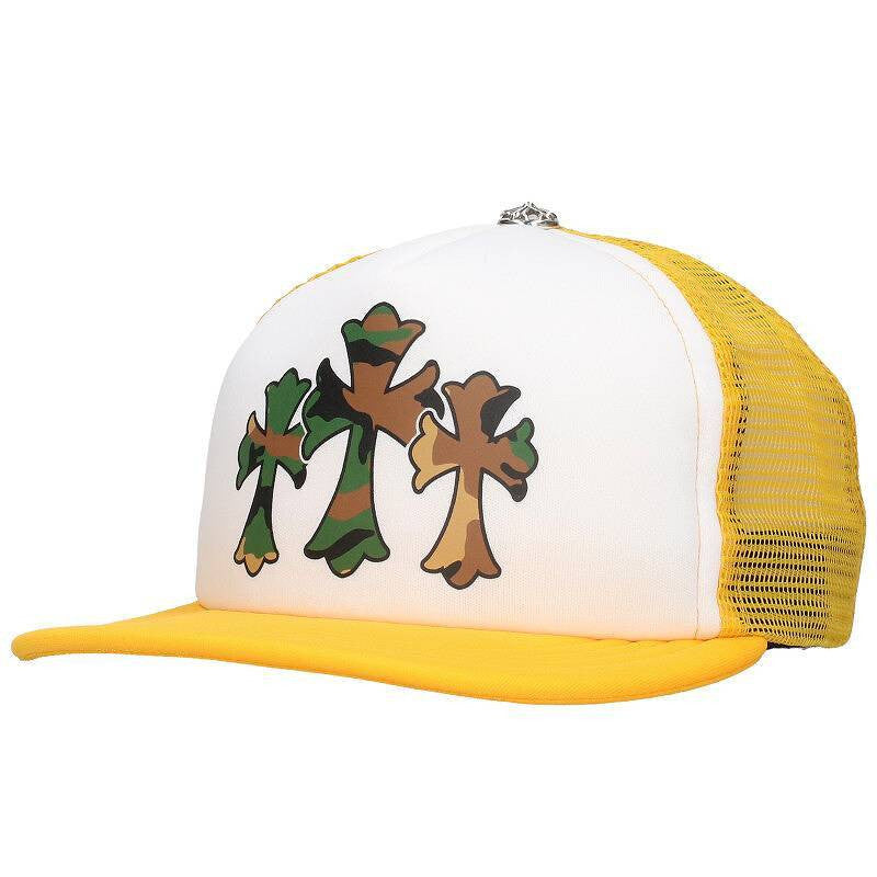 Chrome Hearts King Taco Camo Trucker Hat yellow