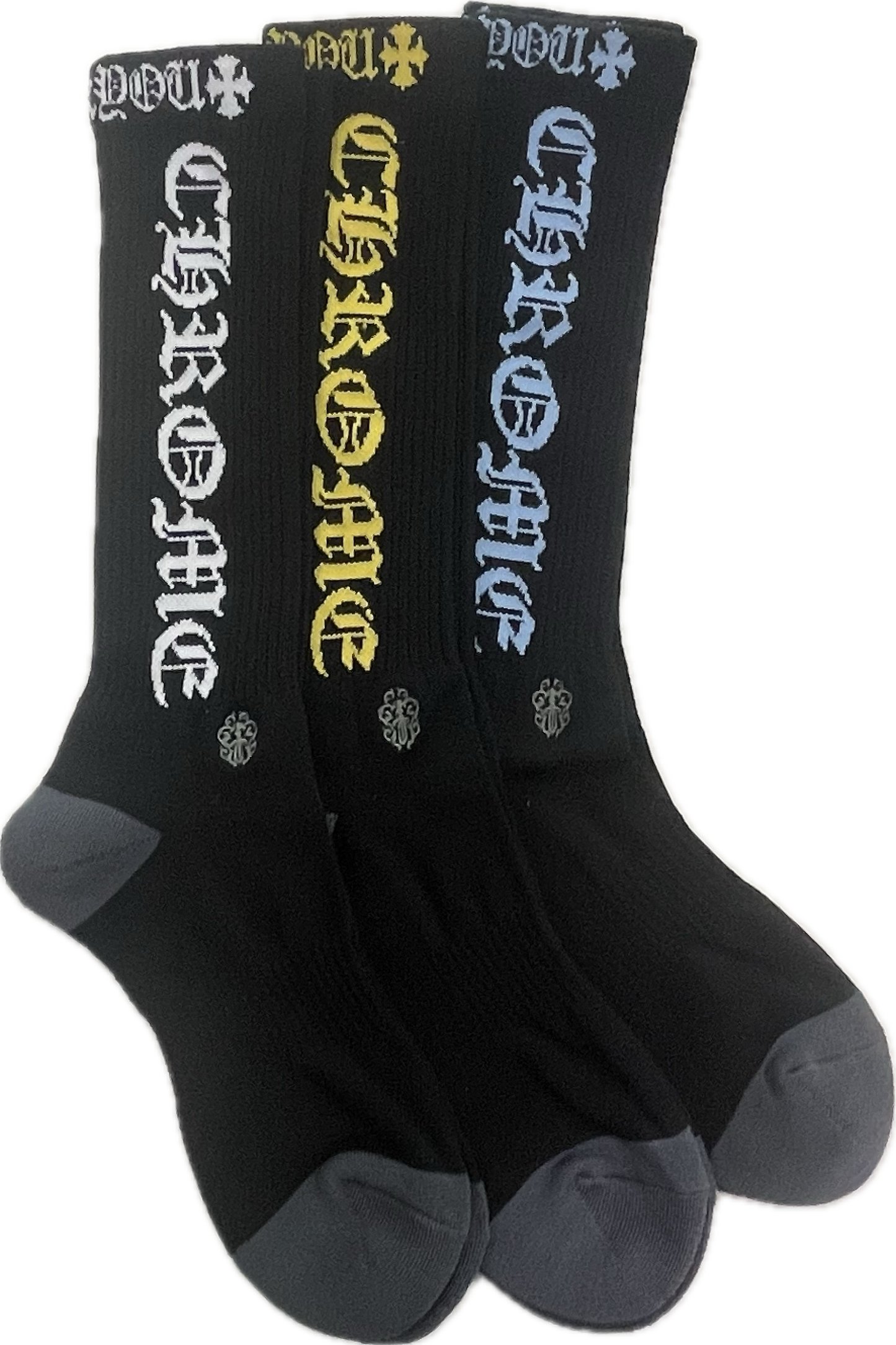 Chrome Hearts Script Socks