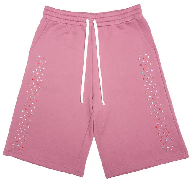 AZVA Crystal Cactus Sweatshorts Raspberry