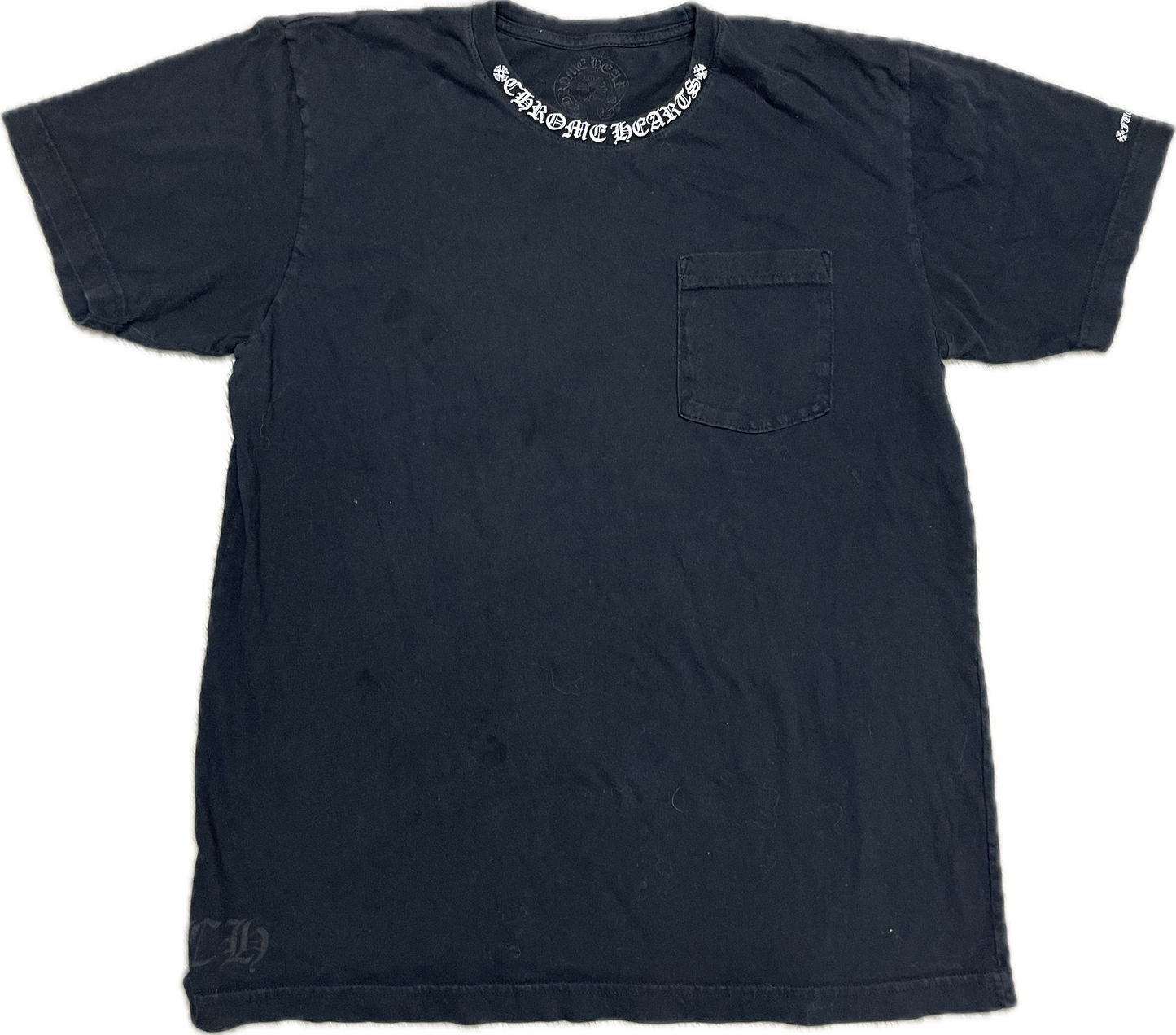 Chrome Hearts Neck Logo Black Tee