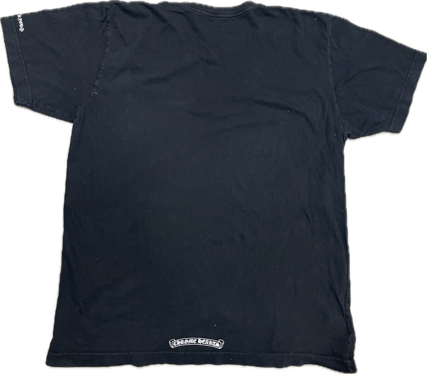 Chrome Hearts Neck Logo Black Tee (FREE)(1 Year Anniversary)