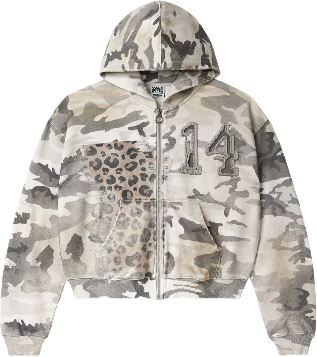 Vale Forever WINTER CAMO ZIP UP