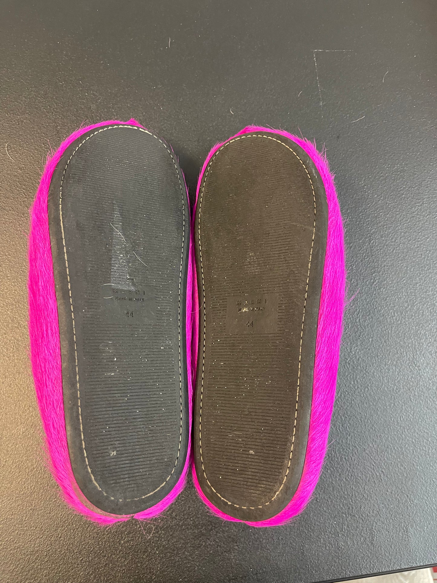 Marni Fur Mules Pink (USED)