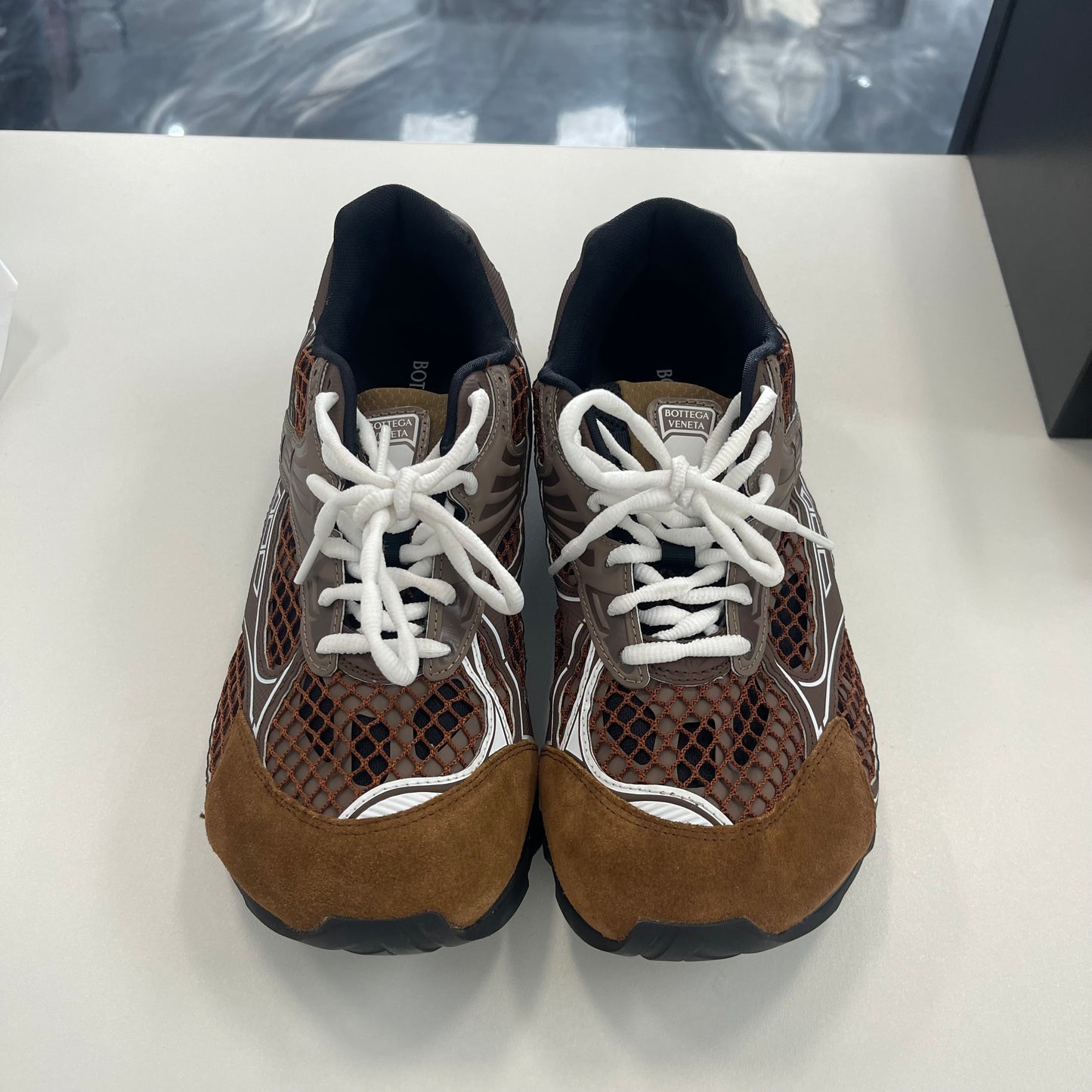 Bottega Veneta Orbit Suede “Pinecone” (USED)
