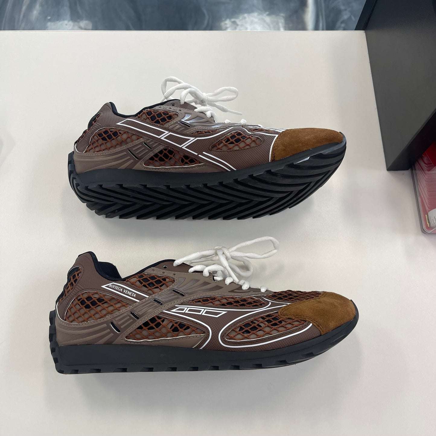 Bottega Veneta Orbit Suede “Pinecone” (USED)
