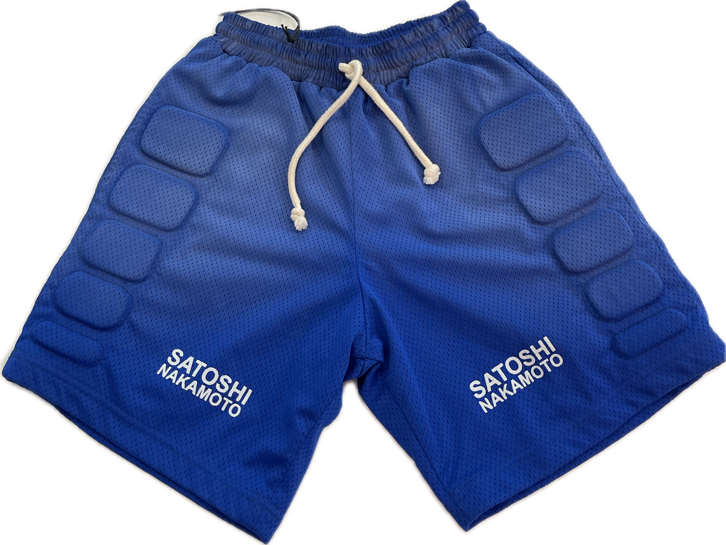 Satoshi Nakamoto Armor Shorts Blue