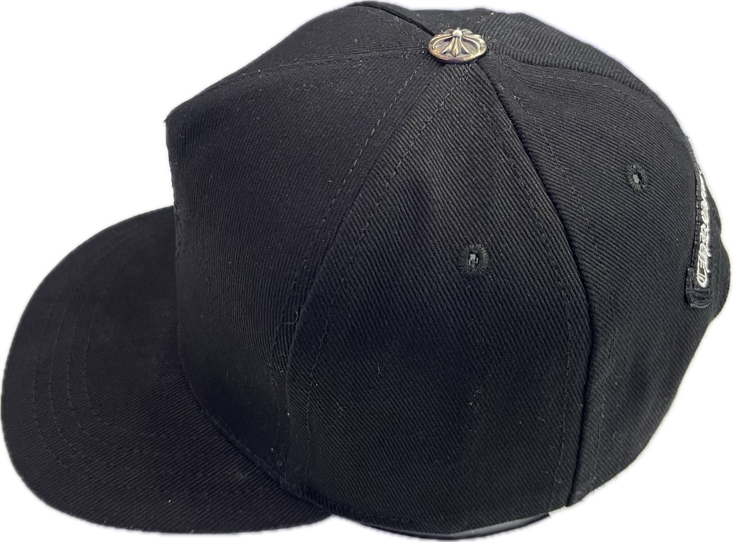 Chrome Hearts Black on Black Embroidered Cross Hat