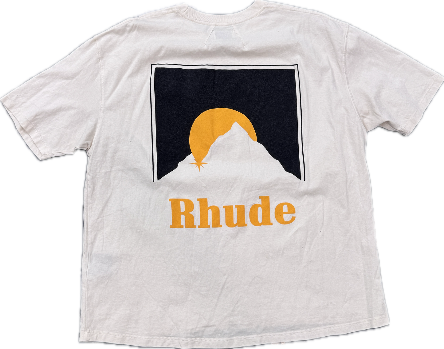 RHUDE R Logo Tee white