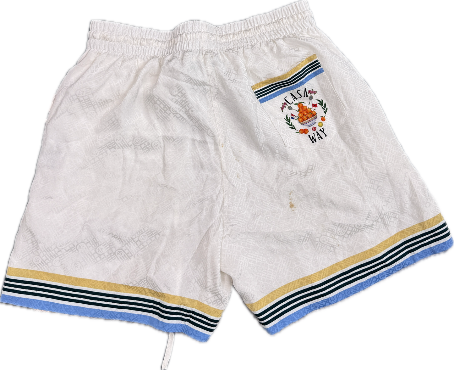 Casa Blanca Oranges Shorts White