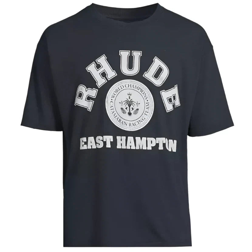Rhude Black Hampton Catamaran T-Shirt