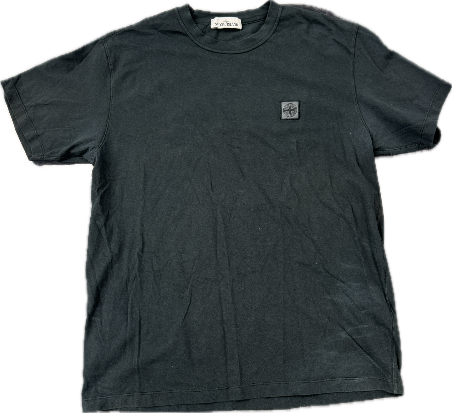 Stone island black tee shirt