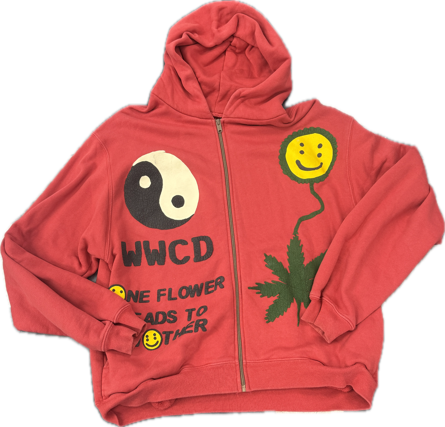Cactus Plant Flea Market Earth First Zip up Red