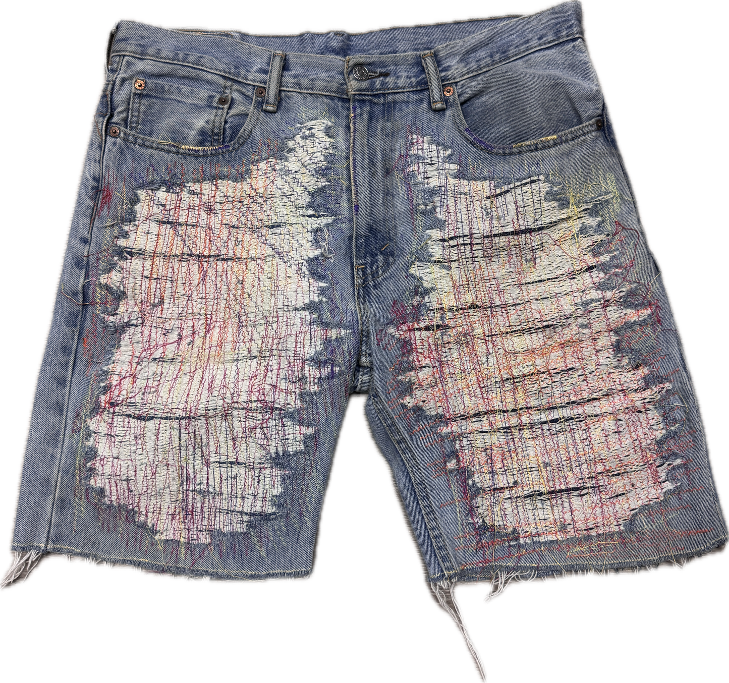 Pale Embroidery Shorts