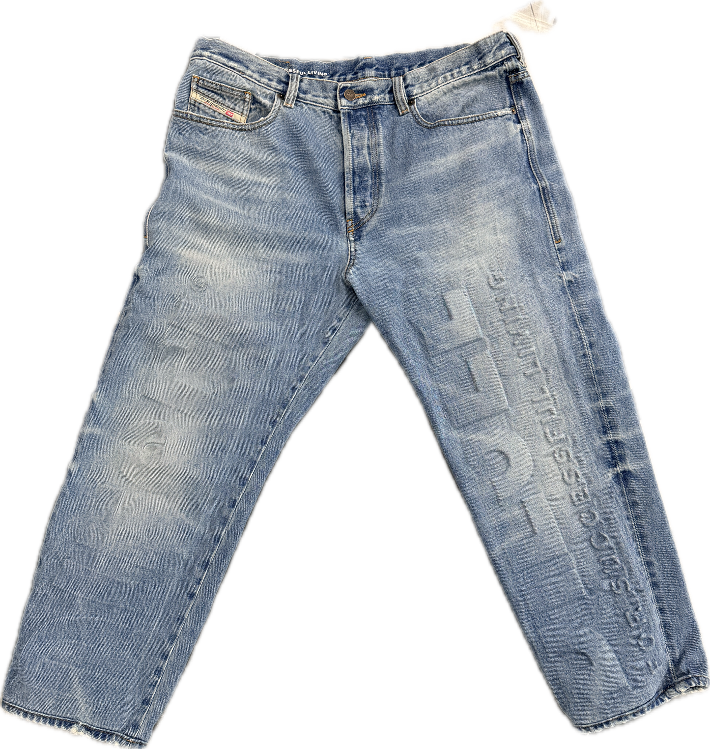 Diesel Puff Logo Denim Light Wash