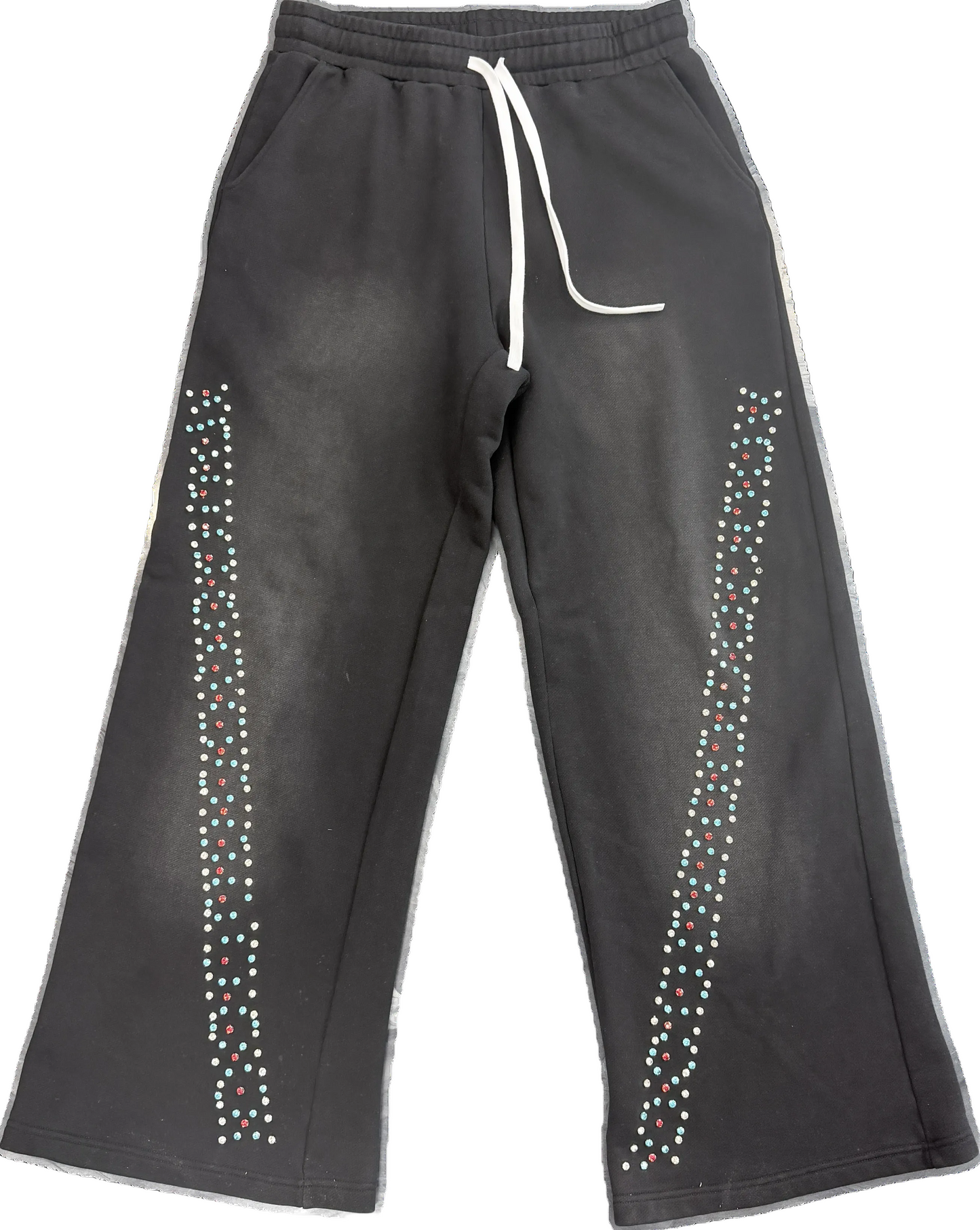 AZVA Studded Sweatpants Black