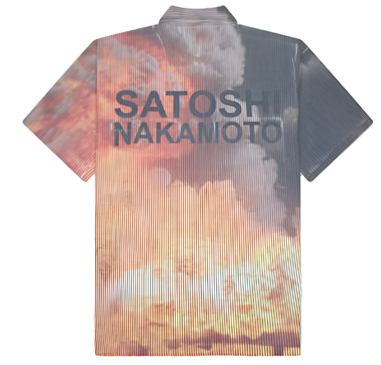 Satoshi Nakamoto Weird Time Quarter Zip Collard Shirt