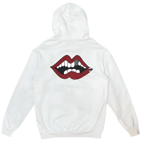Chrome heart x Matty boy chomper horseshoe hoodie white