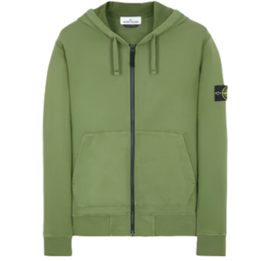 Stone Island Zip Up Olive
