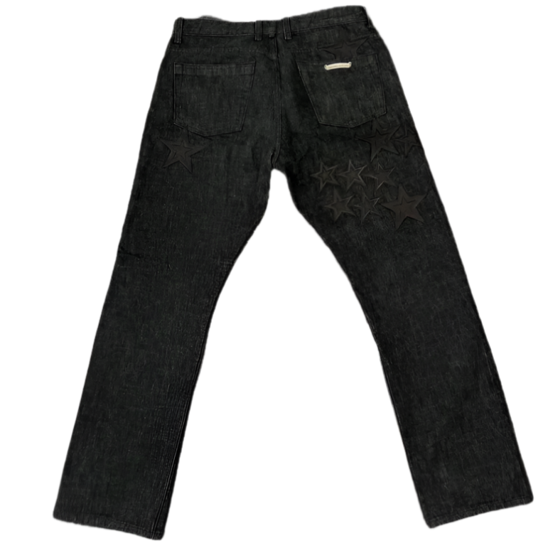 Chrome Hearts 'Second Chances' Star Patch Denim Jeans