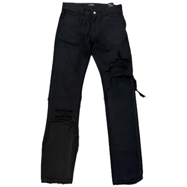 RAF Simons Destroyed Double Layer Denim