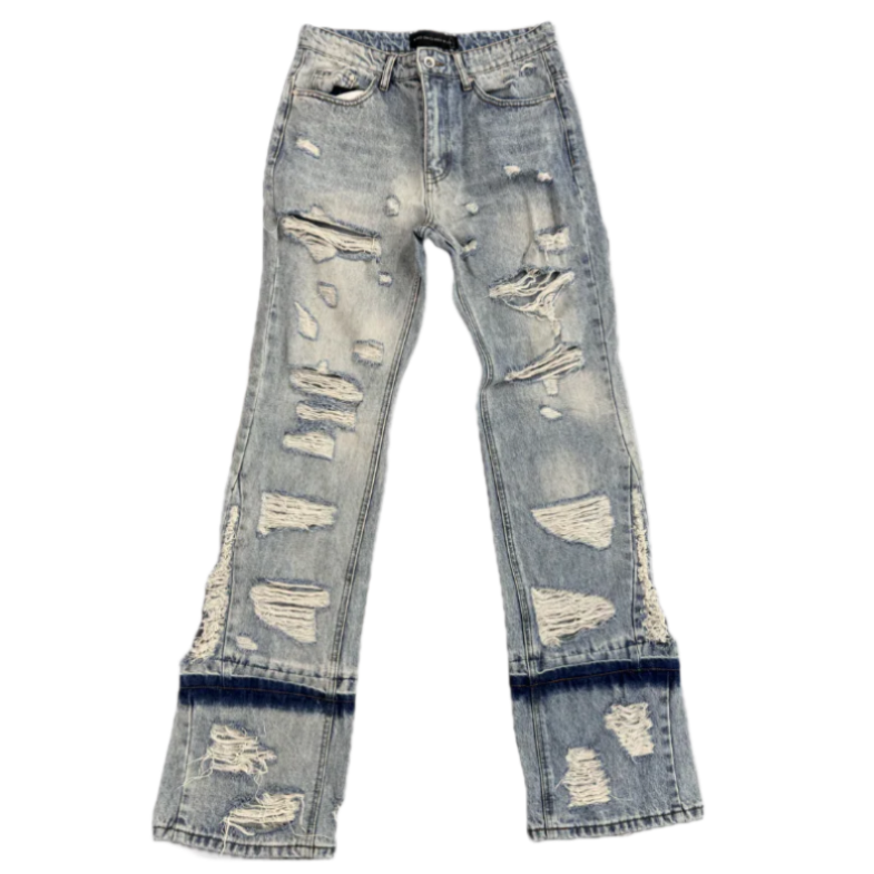 Who decides war extended distressed denim