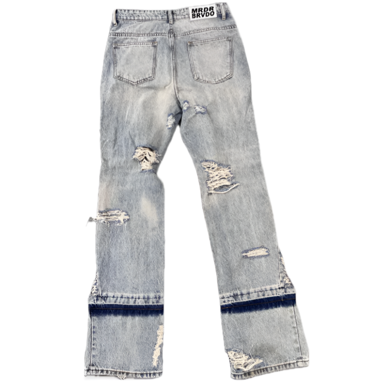 Who decides war extended distressed denim