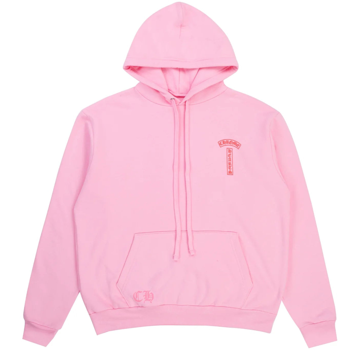 Chrome Hearts T Bar Script Hoodie Pink/Red