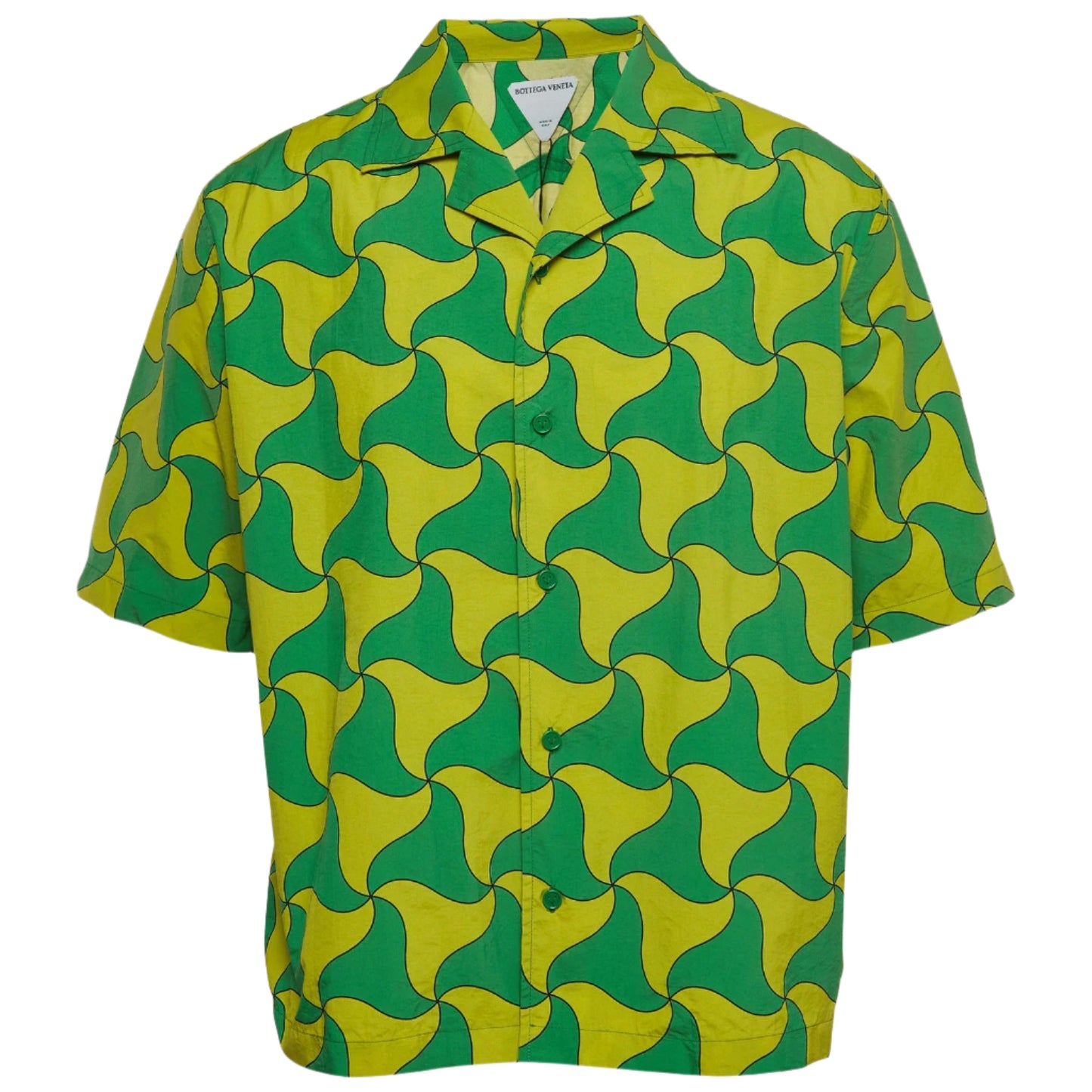 Bottega Venetta Green/Yellow Button Up