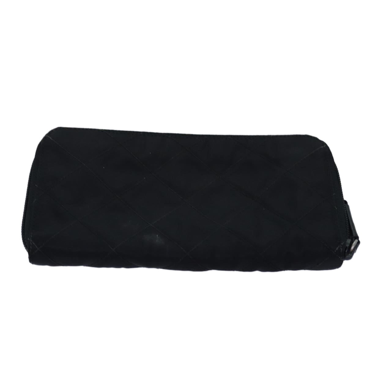 Prada Velvet Diamond Stitch Wallet Black