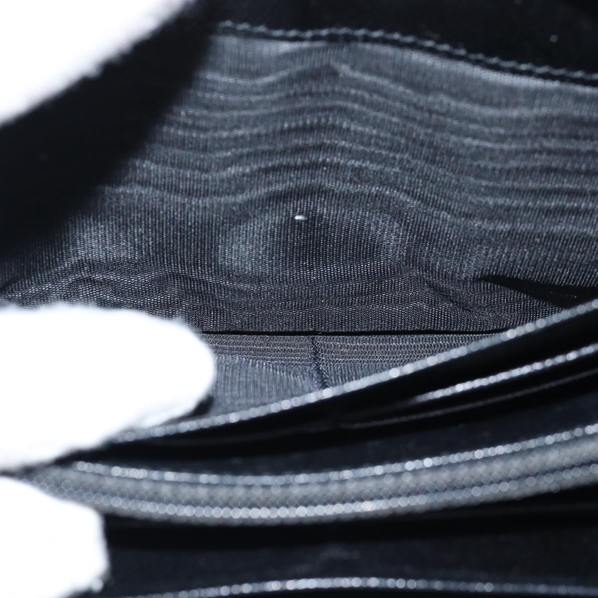 Prada Velvet Diamond Stitch Wallet Black