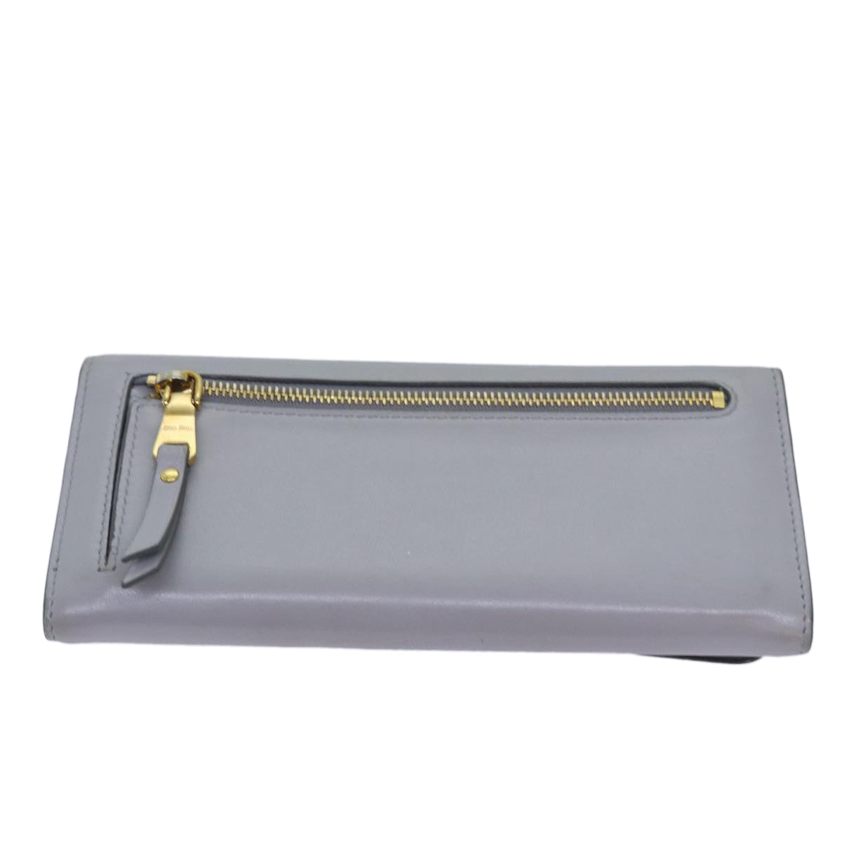 Miu Miu Full Size Wallet Grey/Blue