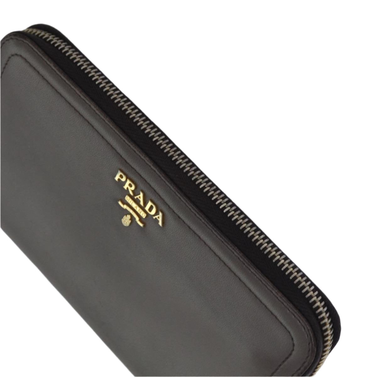 Prada Full Size Wallet Taupe