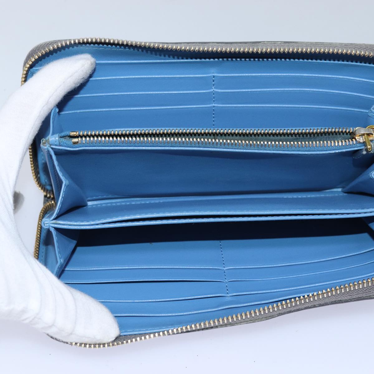 Prada Ash Grey Full Size Wallet