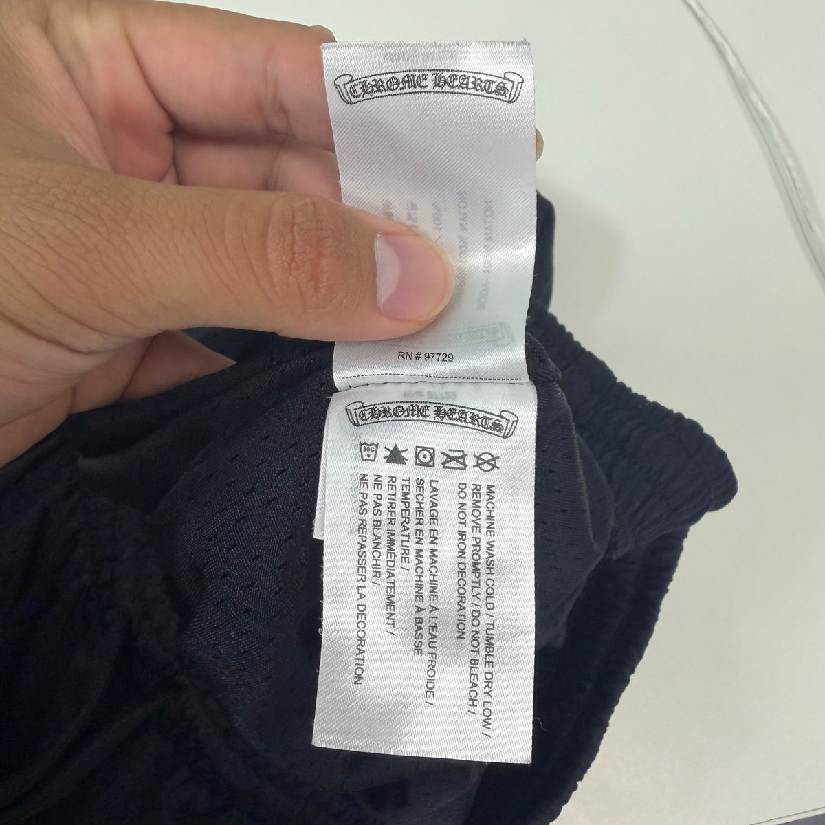 Chrome Hearts Mesh Varsity Shorts