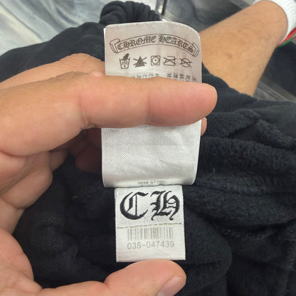 Chrome Hearts Online Exclusive Black & Blue Horseshoe Logo Sweatpants