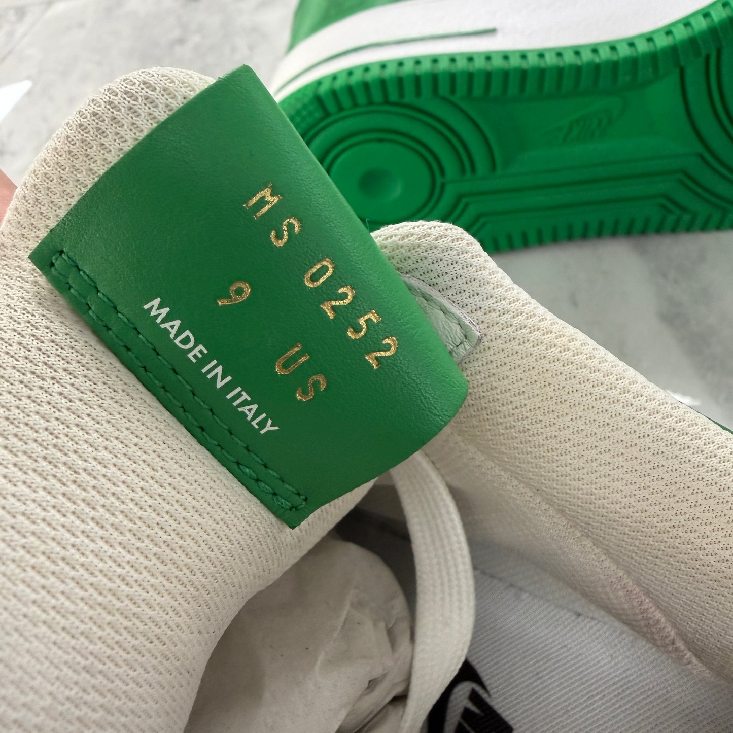Louis Vuitton Nike Air Force 1 Low By Virgil Abloh White Green (Used)(No Box)